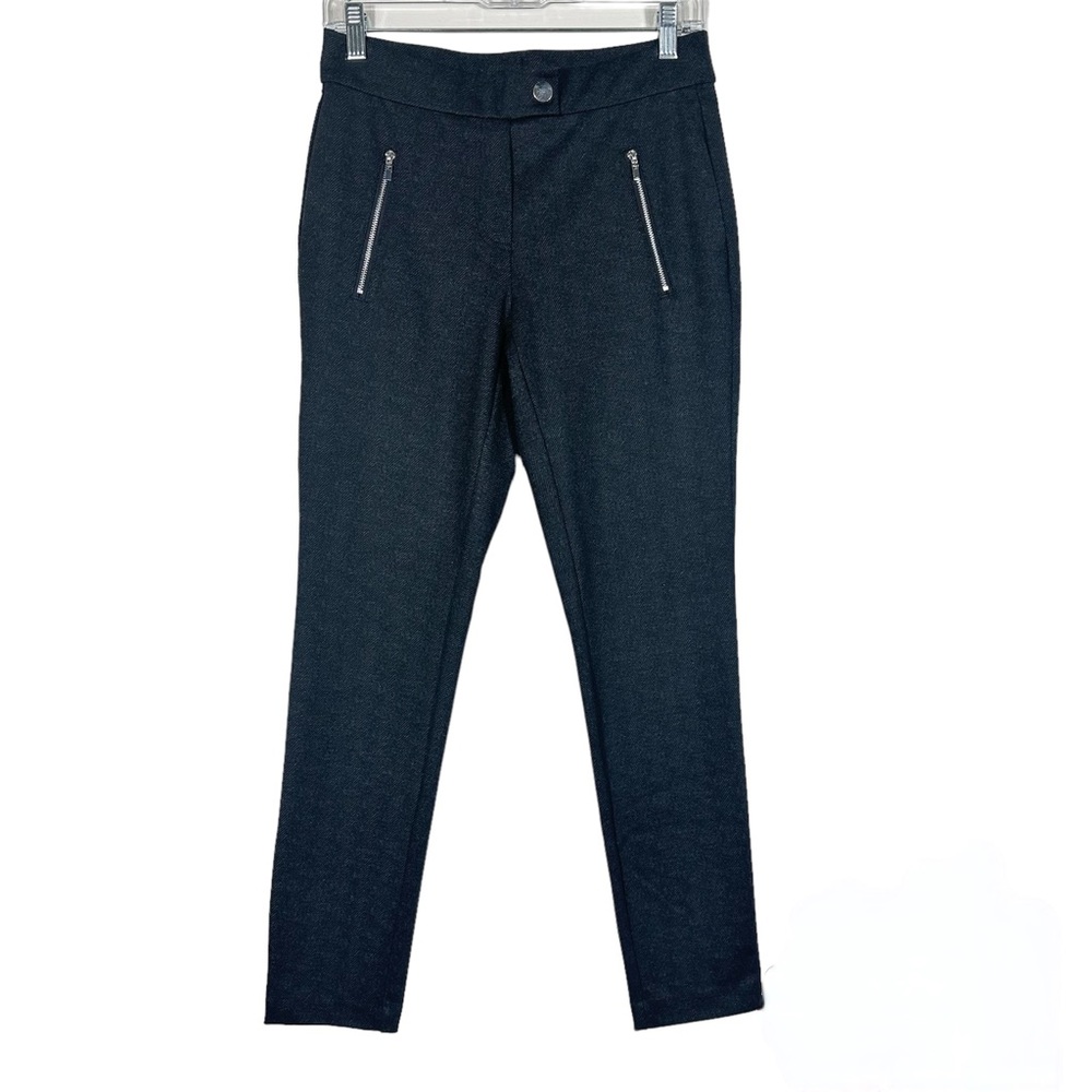 Rafaella The Slim Ankle Pants Womens Sz 4 High Rise Gray  Viscose Blend.